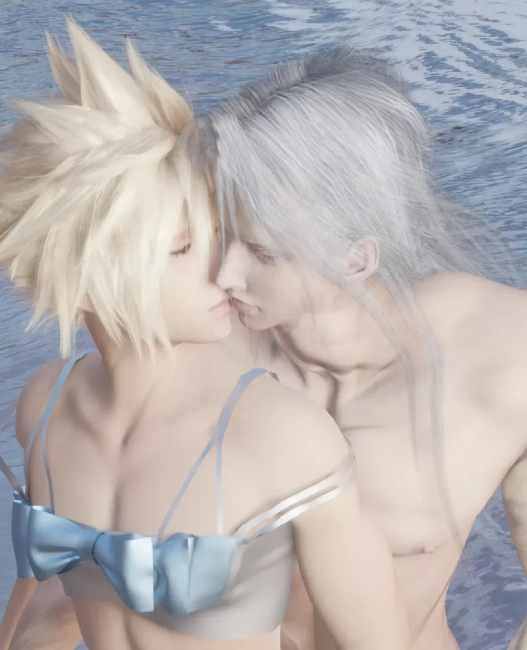 Kissing Baby Blue Cloud.