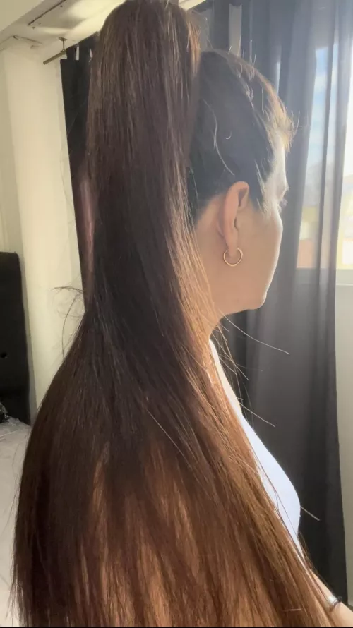 Long pony tail