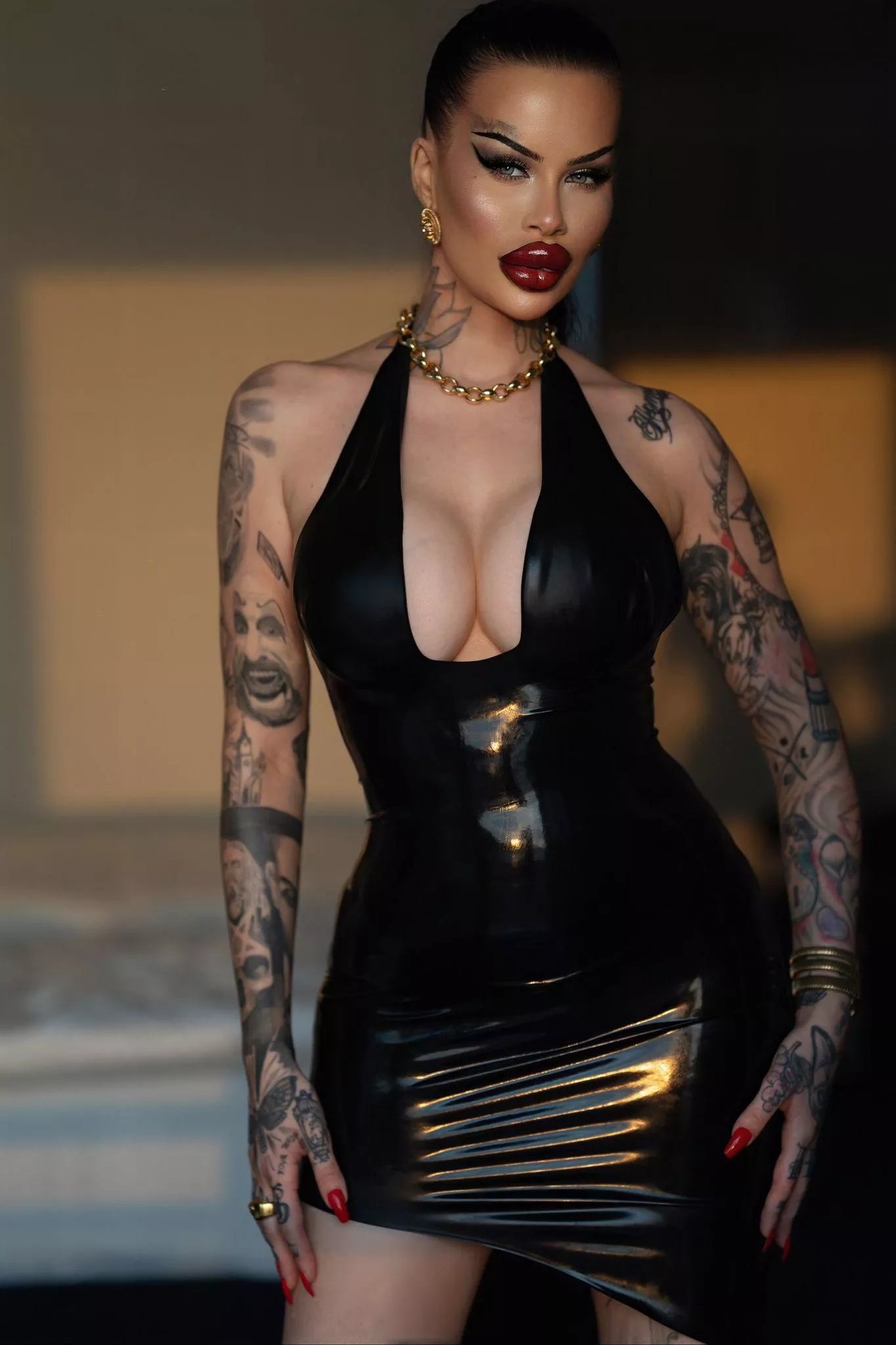 Me in my little black dress - the latex version ofc