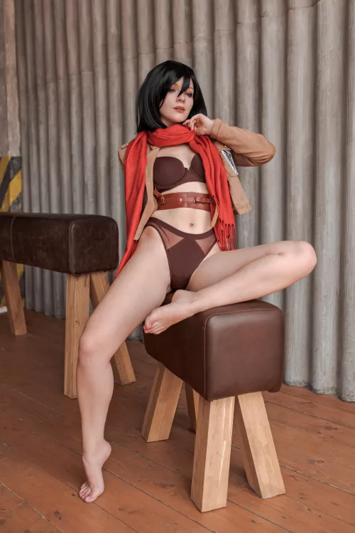 Mikasa Ackerman cosplay by Evenink