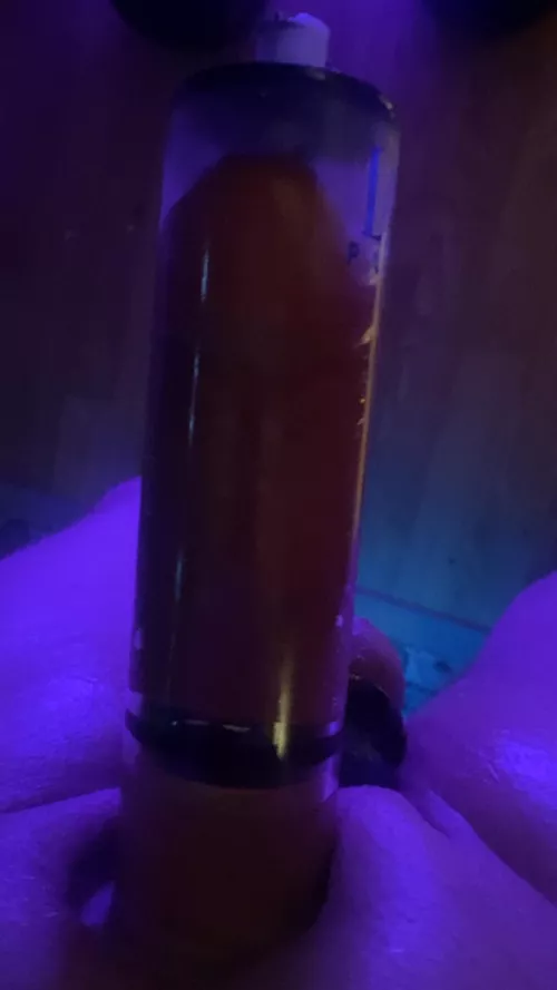 Nearly filled 8” x 2” tube. Almost to the top. 