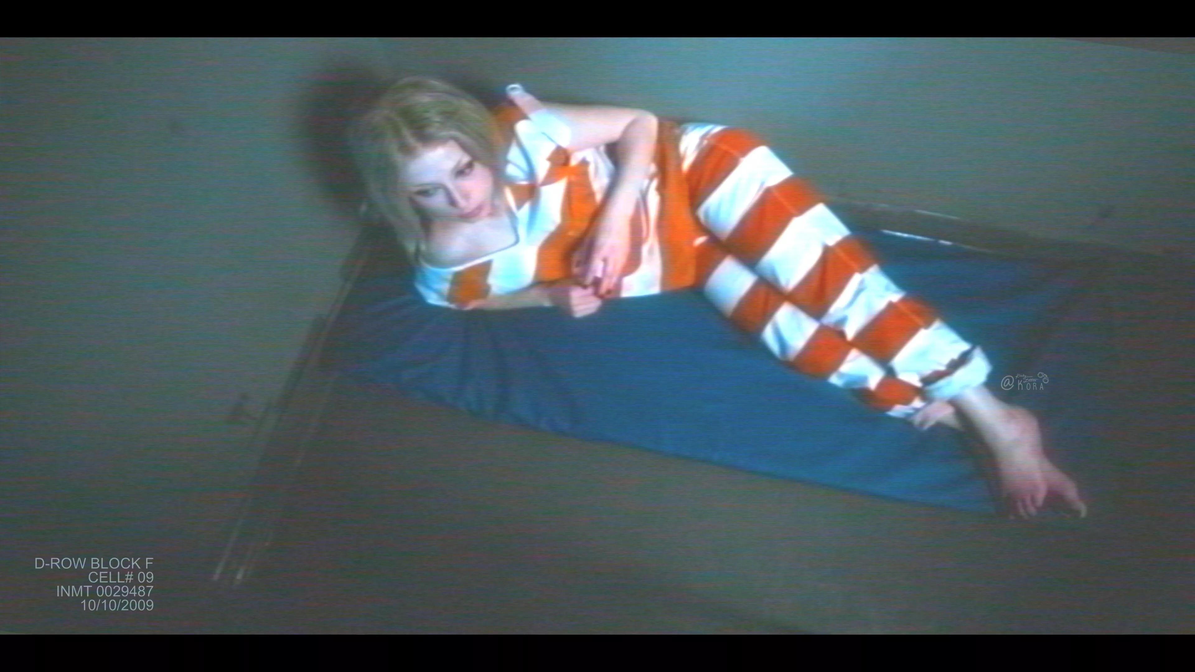 Notorious ex-gang leader waits for her date on Death Row in a solitary confinement cell. film VALKYRIE by Kora Summers. 