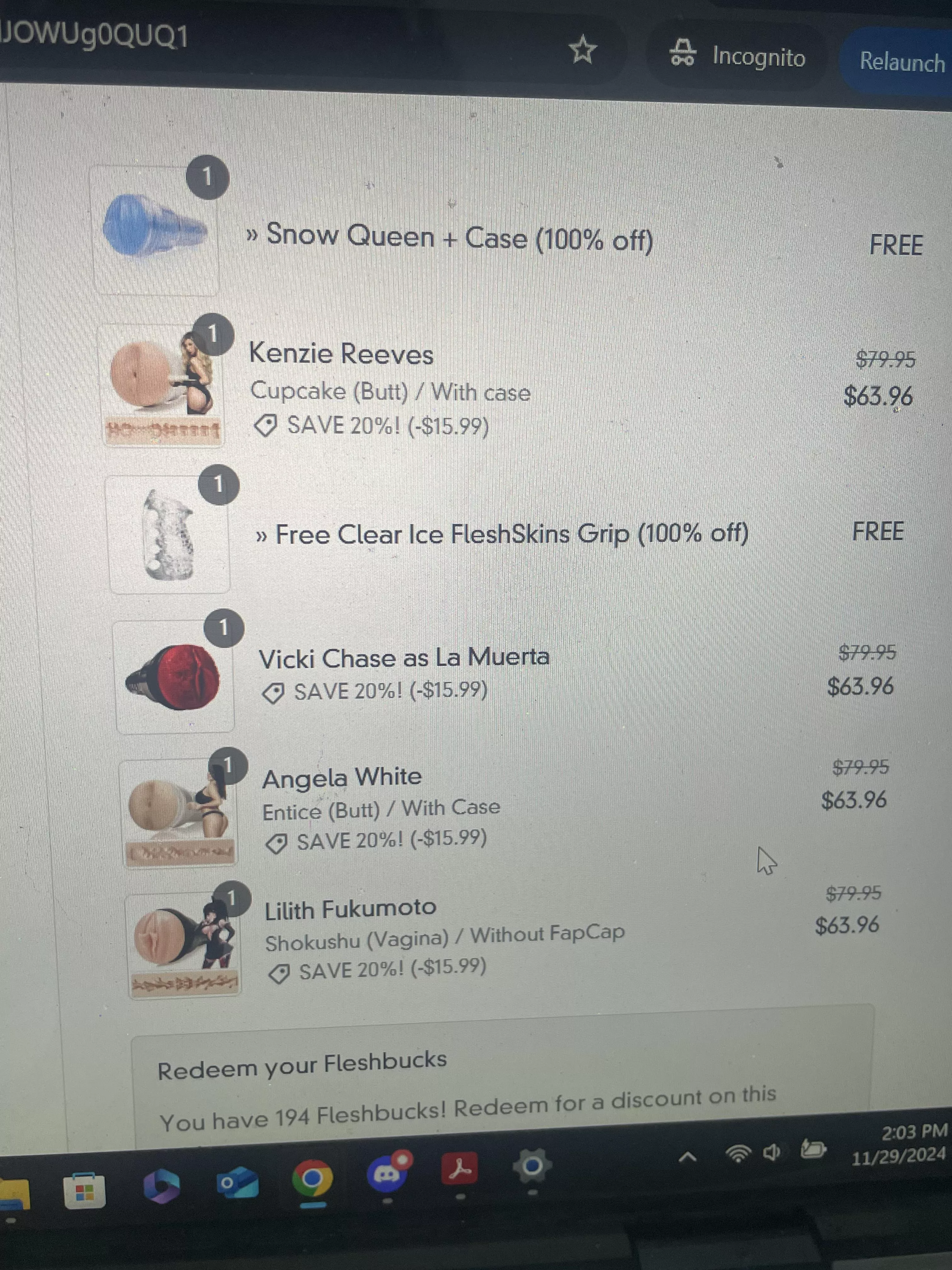 Order going through, how did I do?