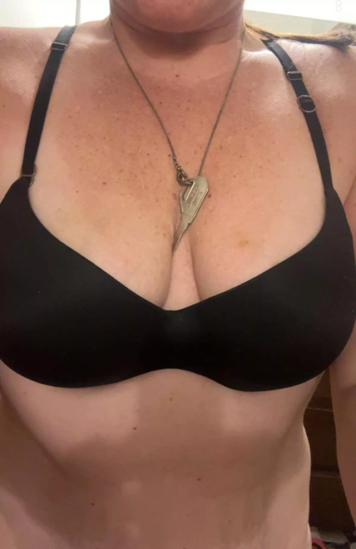 She sends pictures of the key for cage checks. 