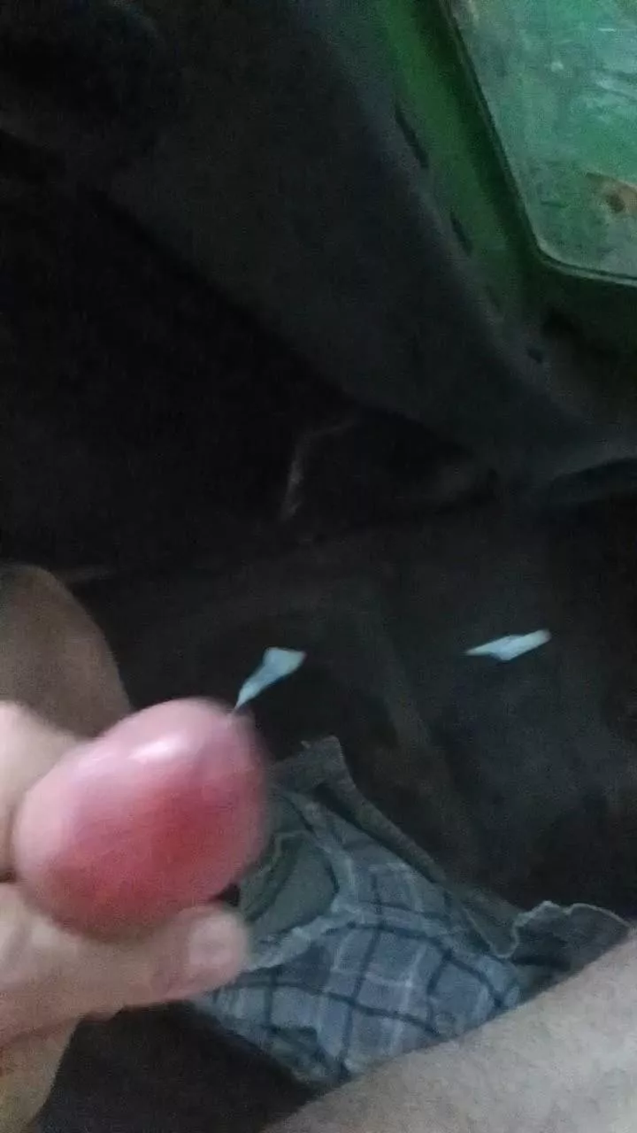Shooting a load in my tractor I run every day 