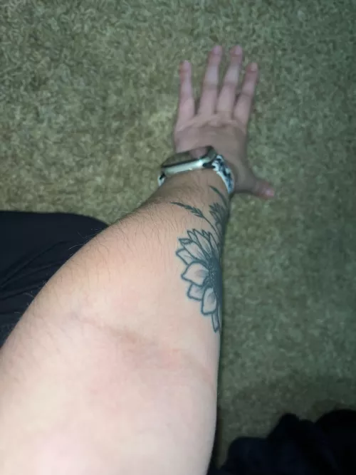 Should I rub my [arms] in body oil 