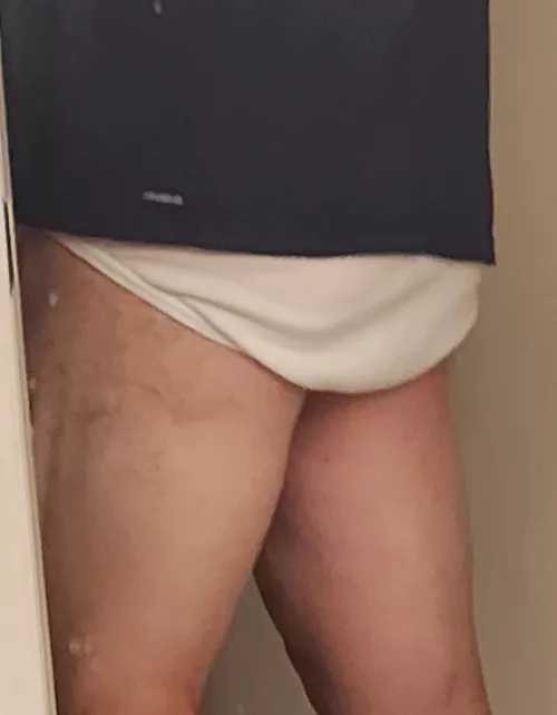 Sometimes tighty whities aren't so tighty after a long day. 