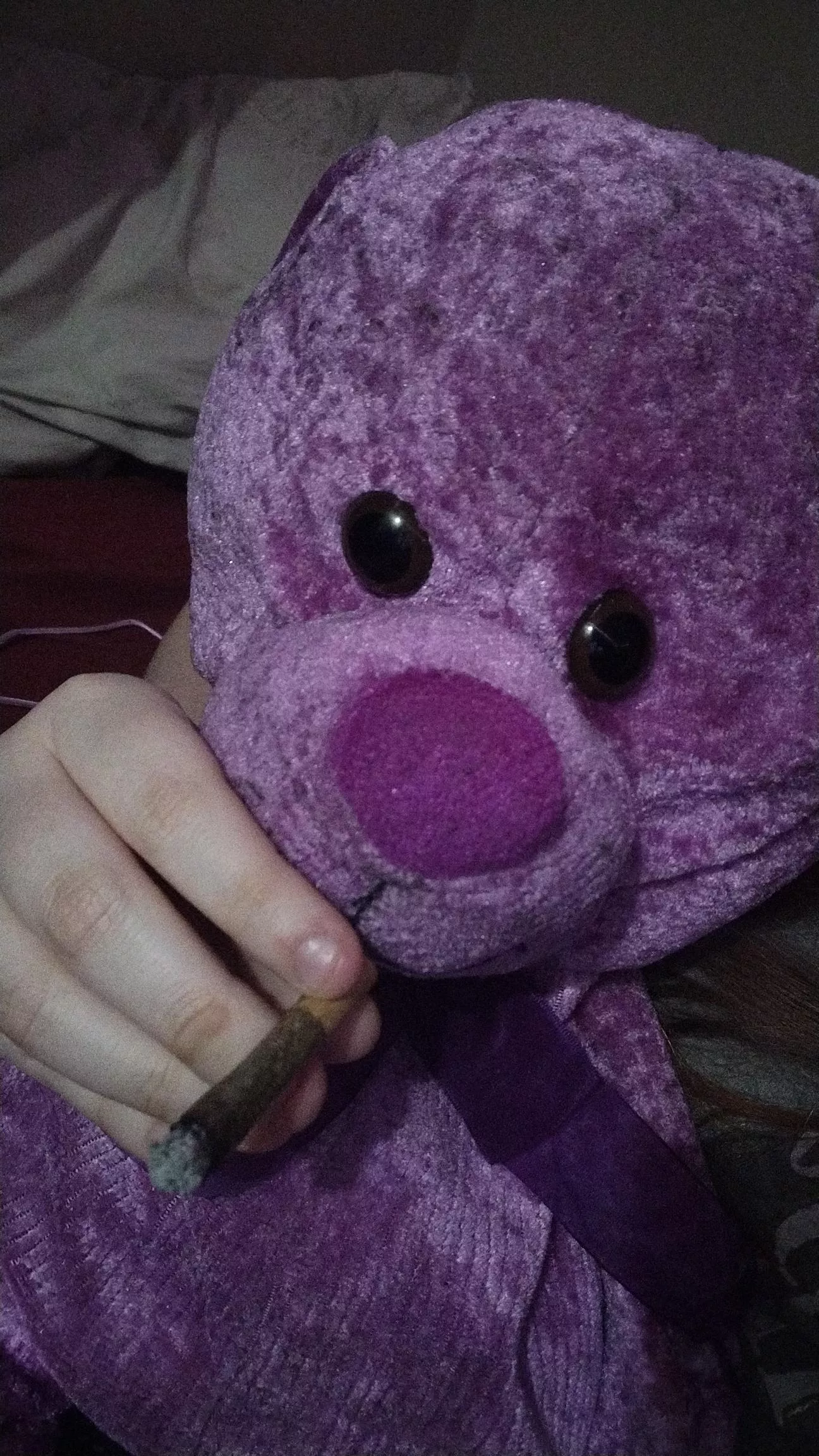 Sometimes your stuffies want a hit hehe