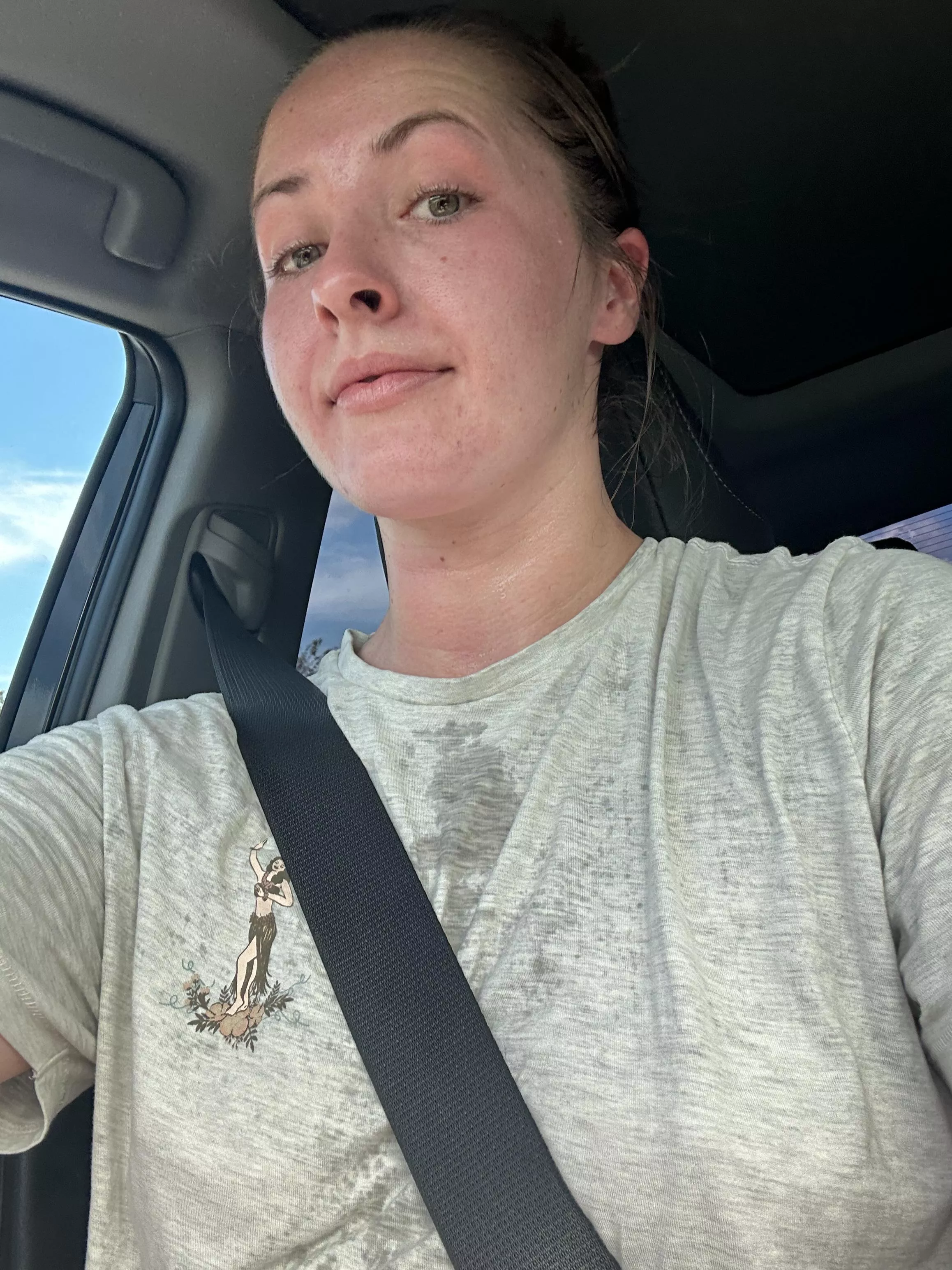 Still dripping sweat after my workout ;)