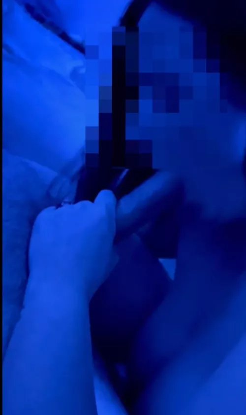 Sucked my husbands friends cock last night 