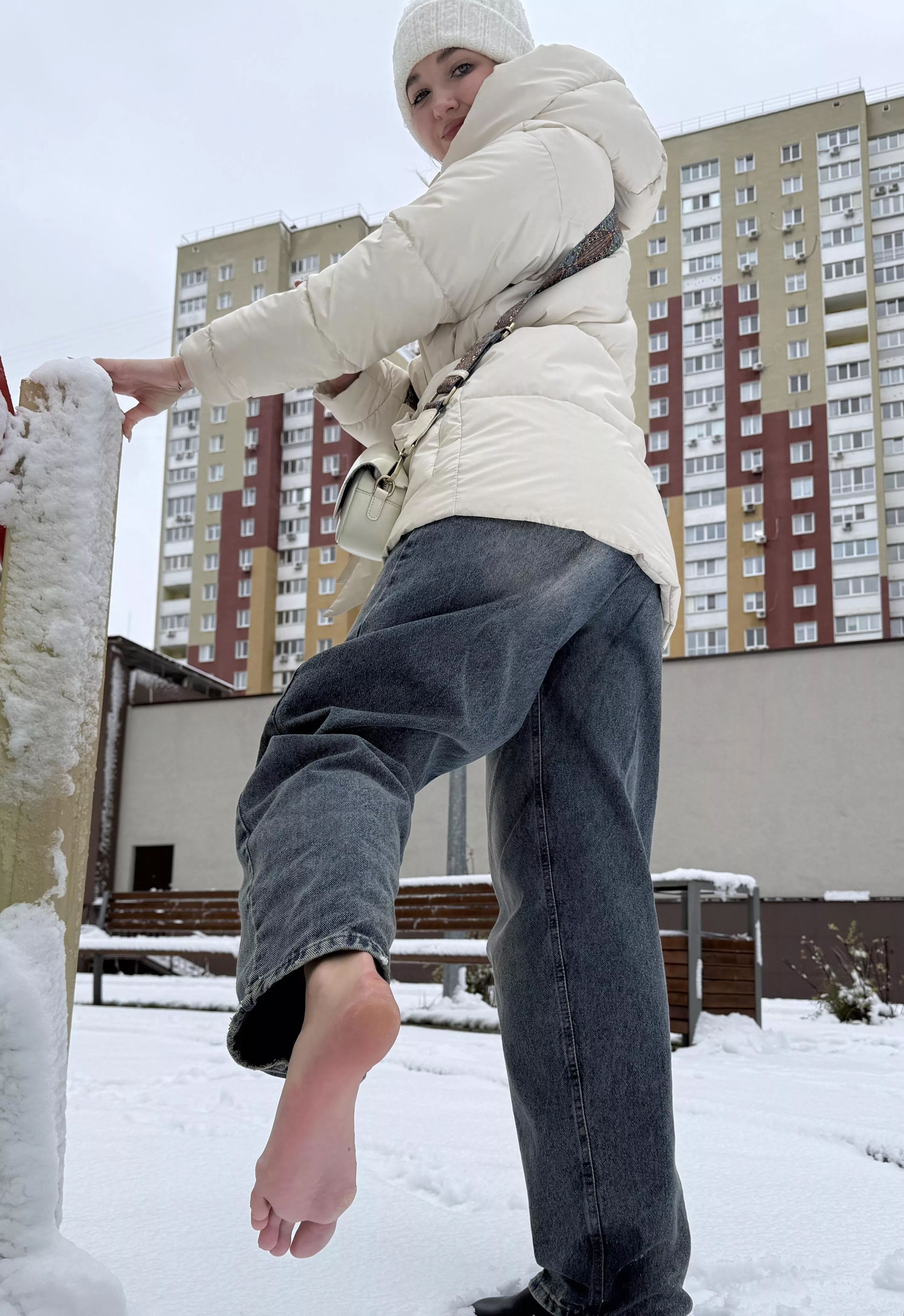 Sweet soles are freezing outside