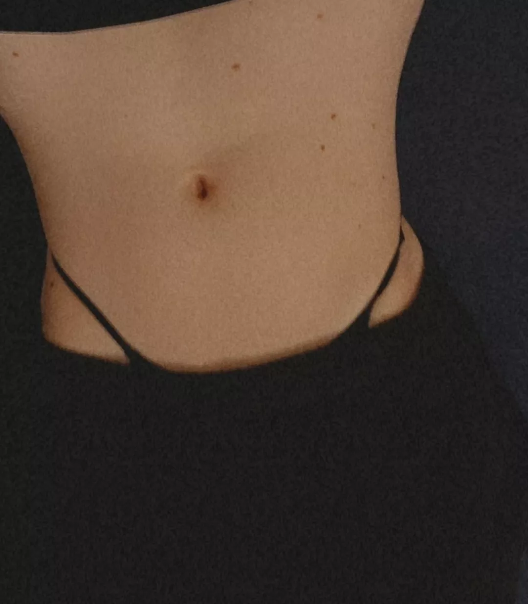 These sweatpants just sit too low to hide my thong 