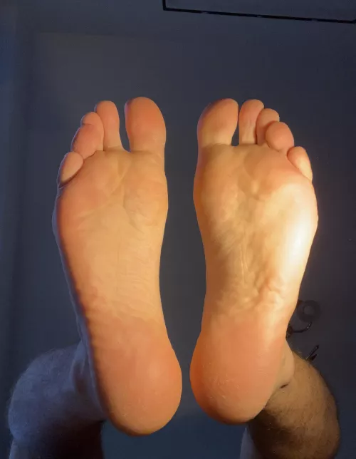 They are smelly after work and gym combo. Lick clean it while I relax 👅