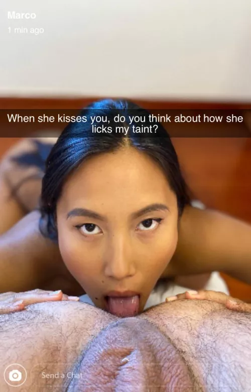 Think about that the next time you’re with her [May Thai]