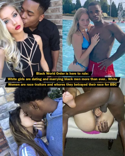 We're witnessing the great replacement in front of our eyes and white women are helping the superior black race
