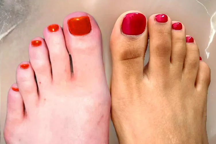 Who has nicer toes and what would you do with them?