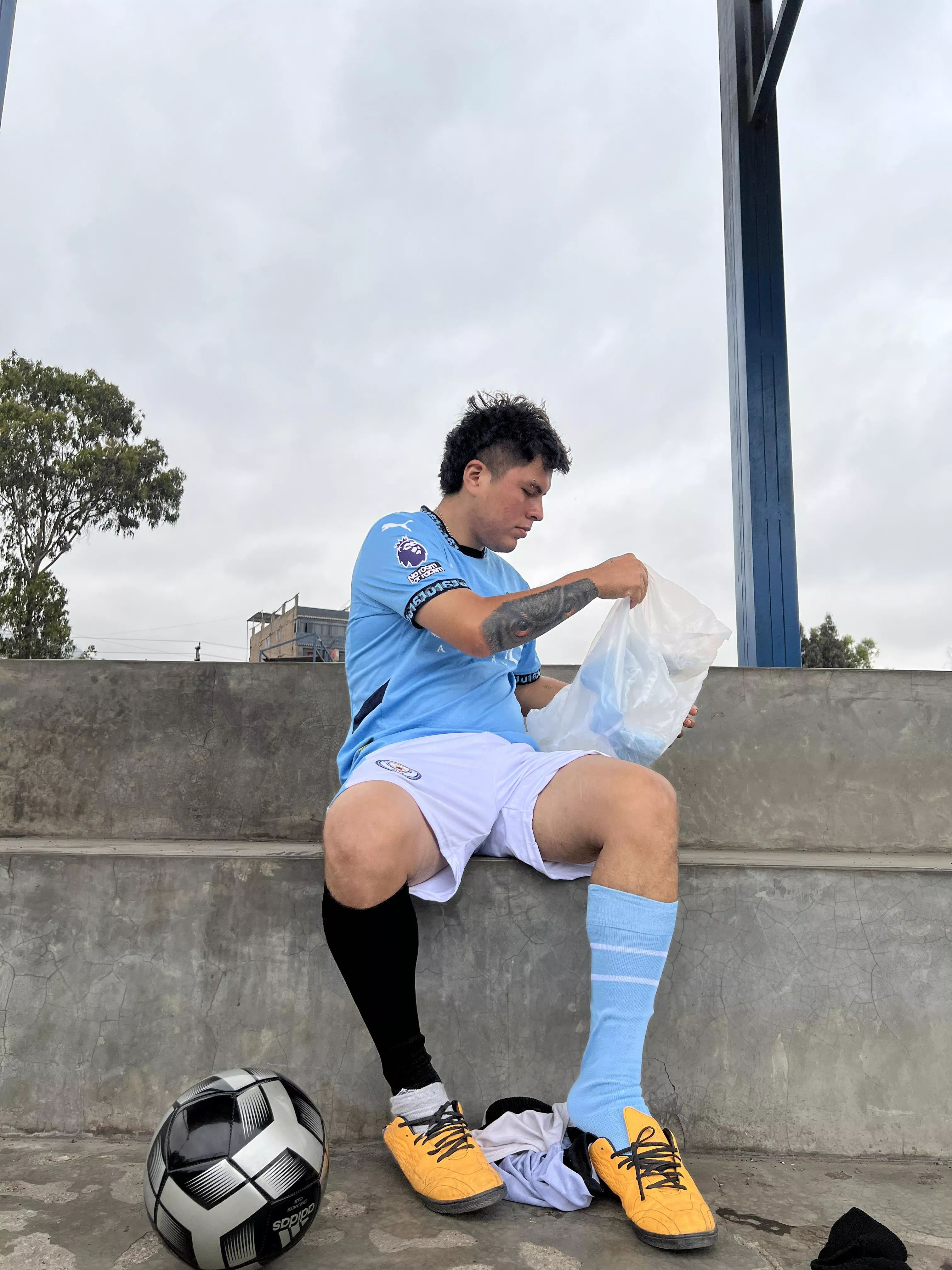 Who wants to sniff these freshly sweaty socks? Lol