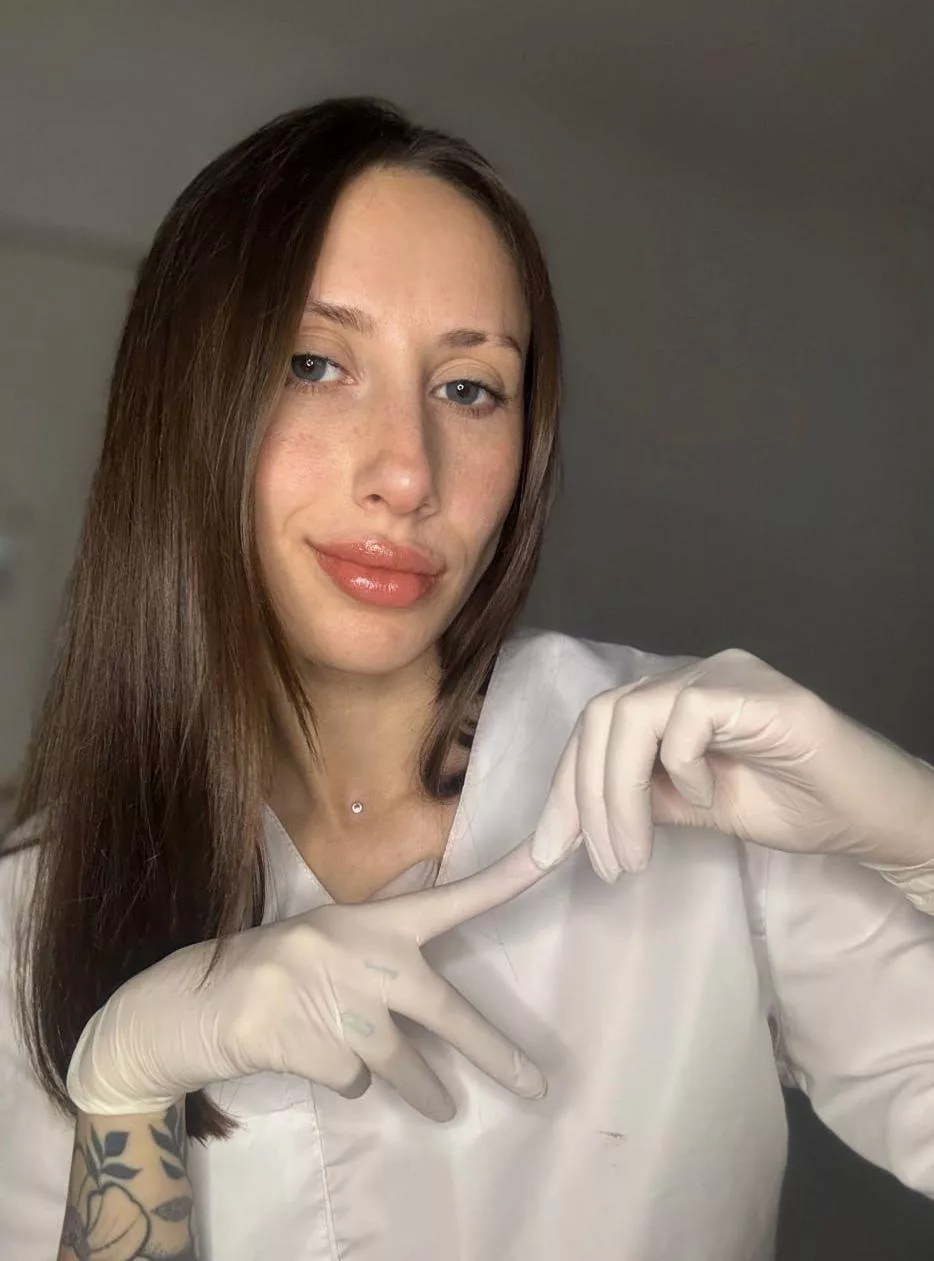 Would you mind if I put these gloves on you?