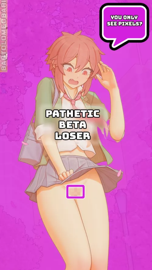 you only see pixels?