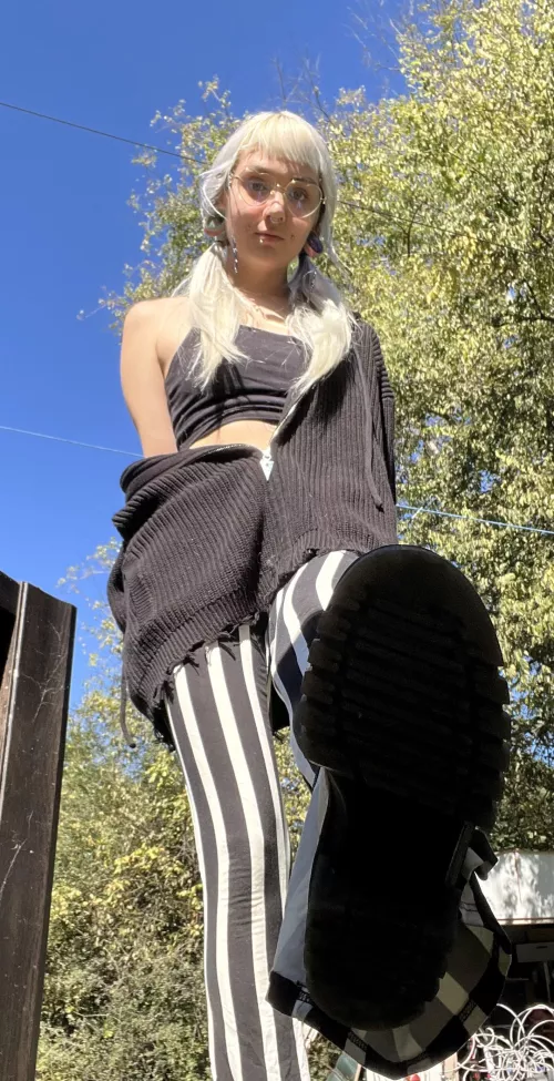 All it’ll take is one little stomp or lick of my Doc to get you to comply 😈