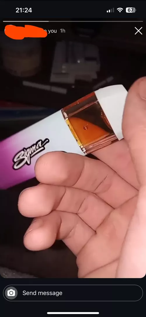 aw hell nah my friend smoking a sigma cart