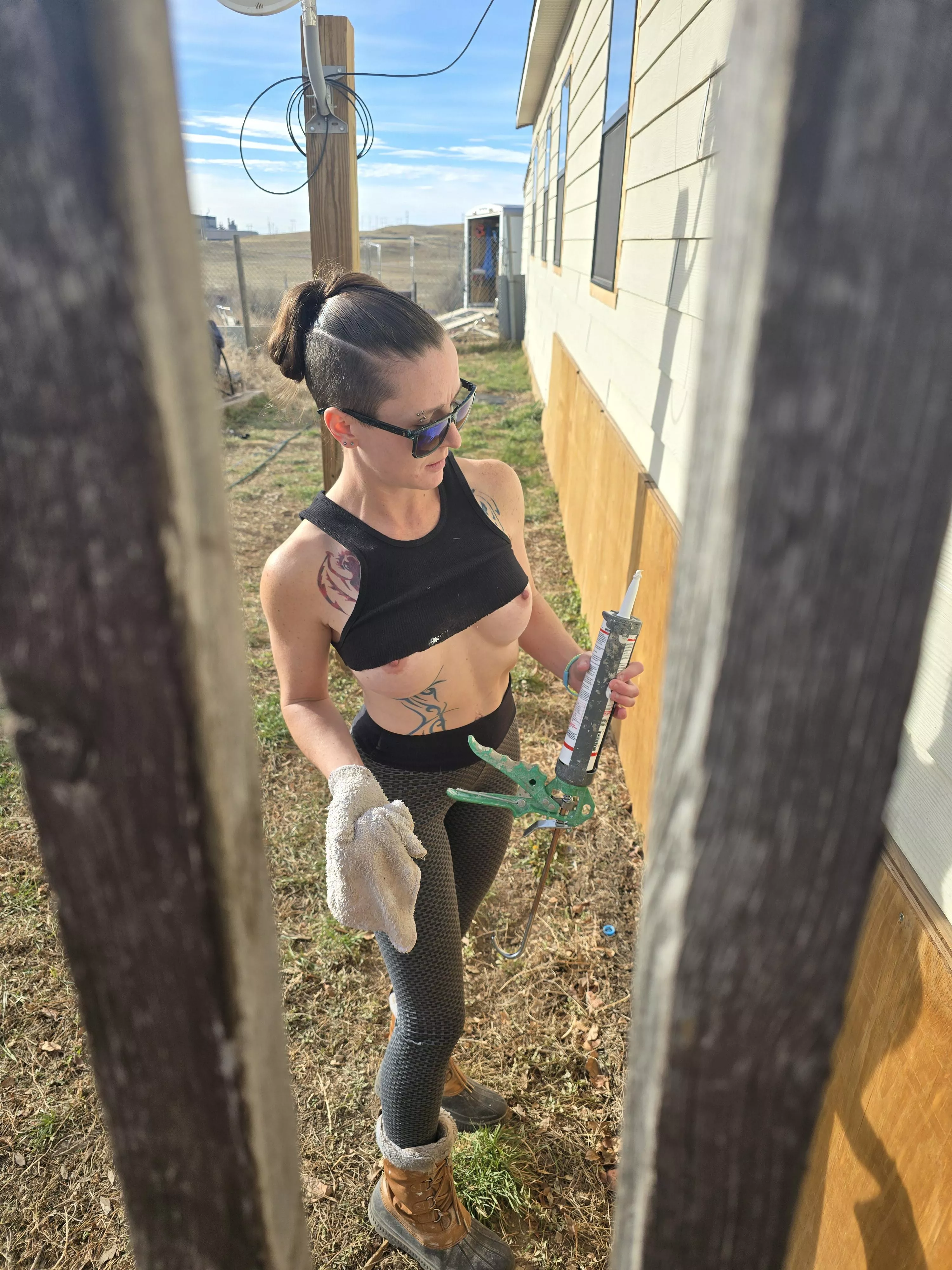 Getting some exterior work done while the weather is nice 