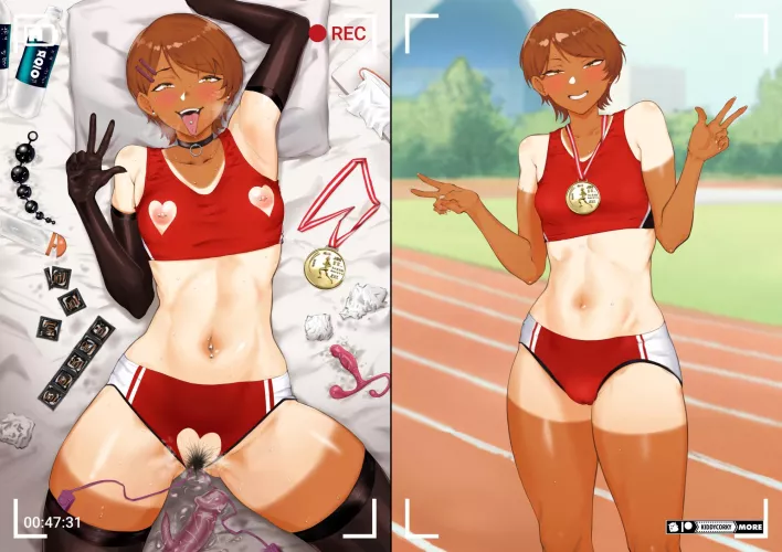 Hehe, hey Coach! Peace, peace! (@KiddyCorky) [Original]