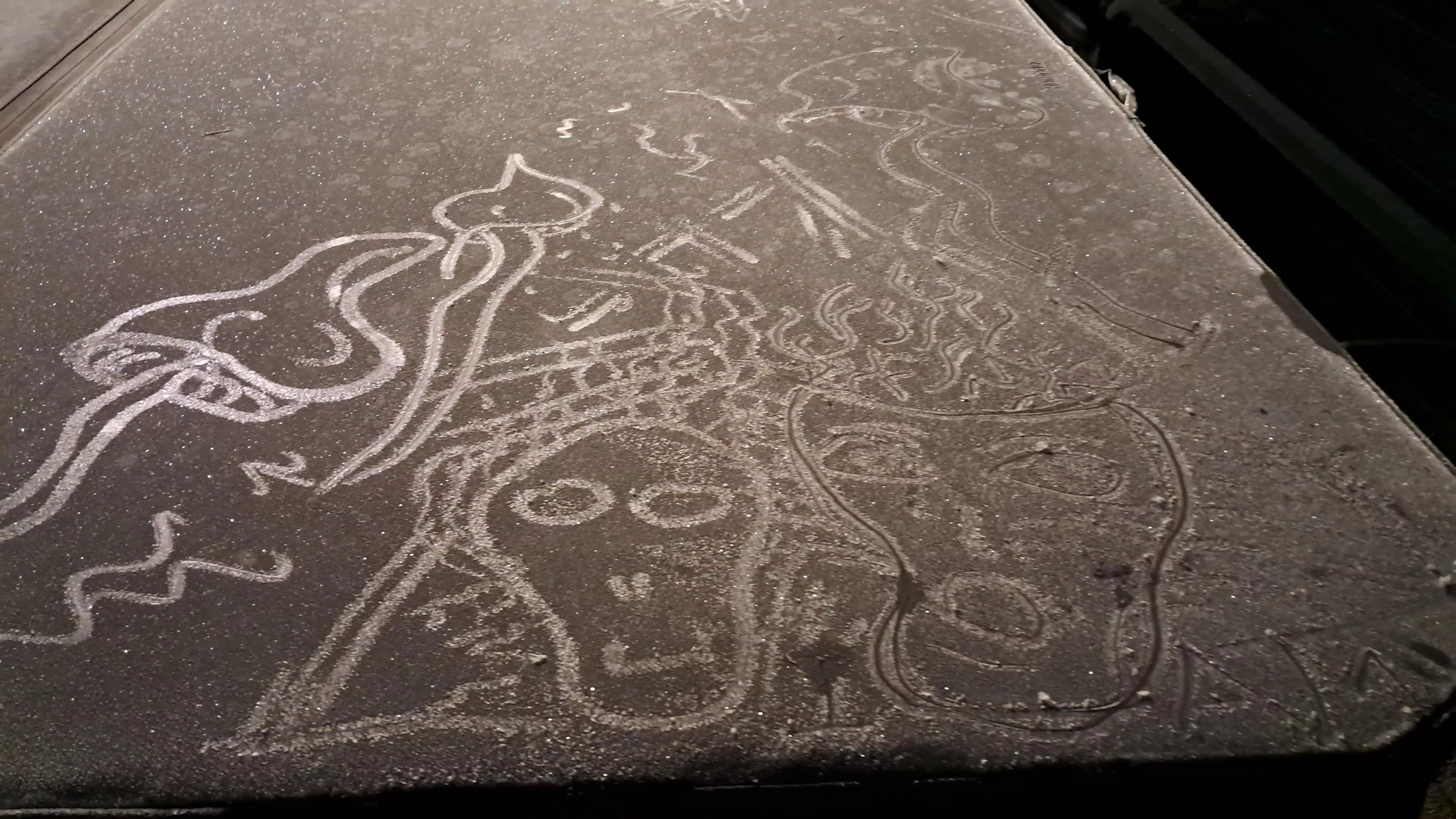 Ice drawing