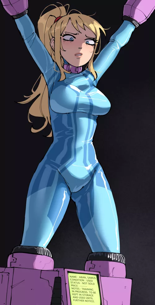 Mission Failed: Samus Aran has been taken captive. [Artist: gingrjoke]