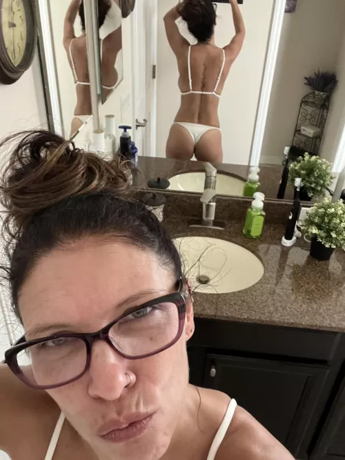 My neighbors didn't expect to see me in this bikini