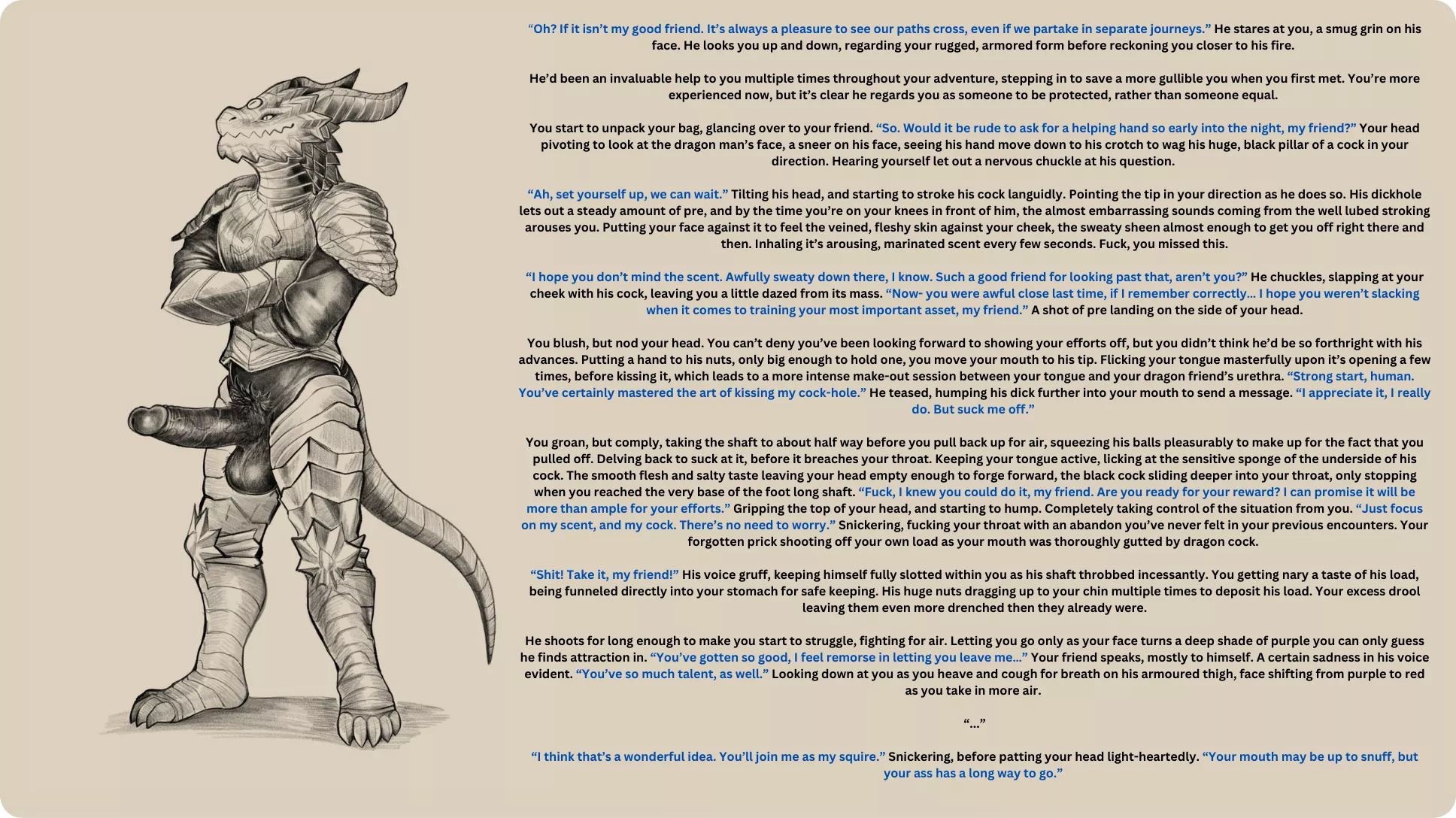 No I've never played Dark Souls Two, suck his dick. [deepthroat][m/m][kinda-romance]Artist:DaftPatriot