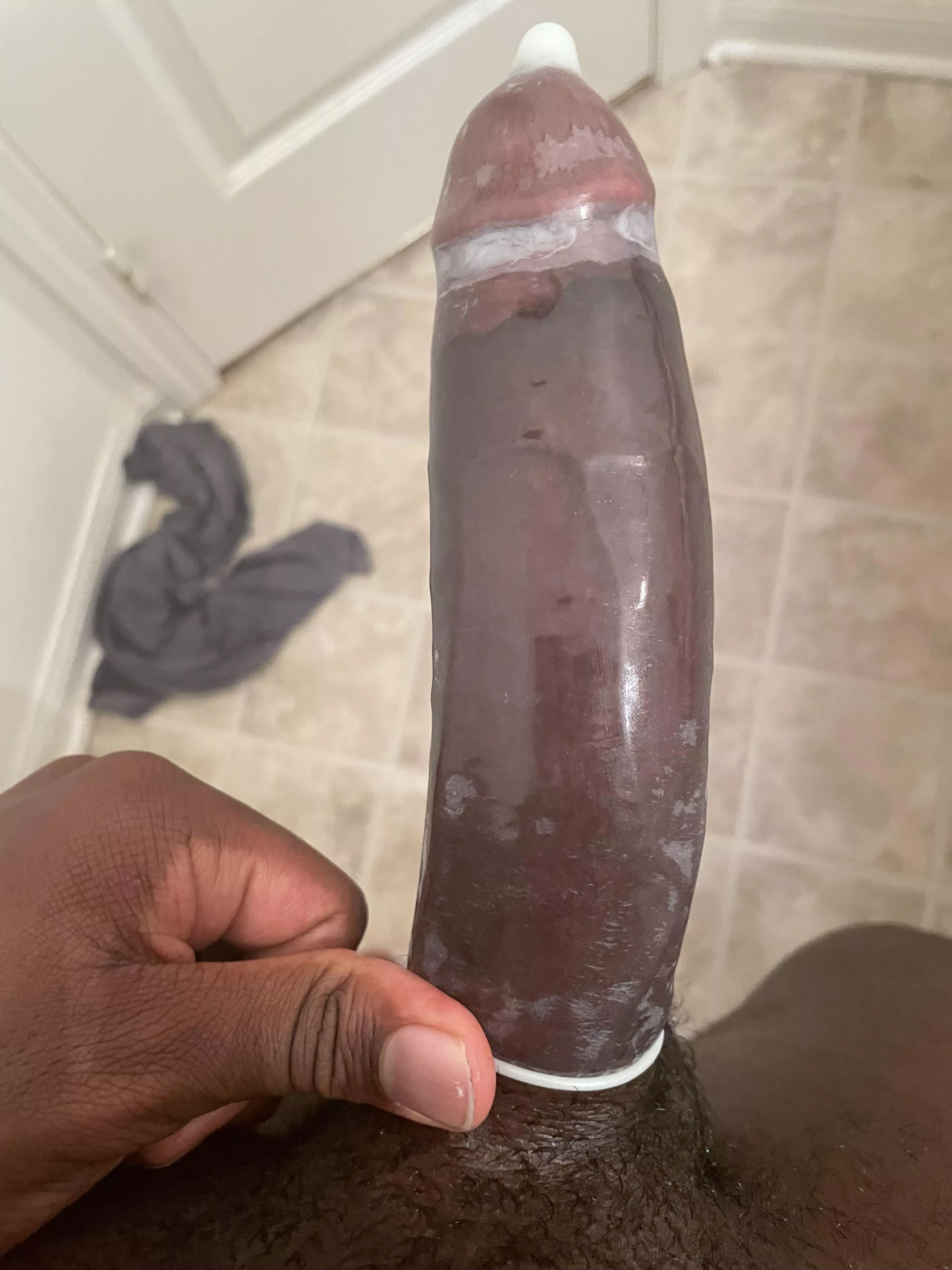 regular sized condom on bbc