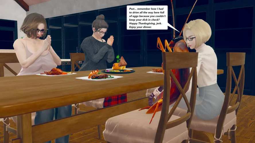 Revenge is a dish best served in front of your judgmental relatives. Happy Thanksgiving!