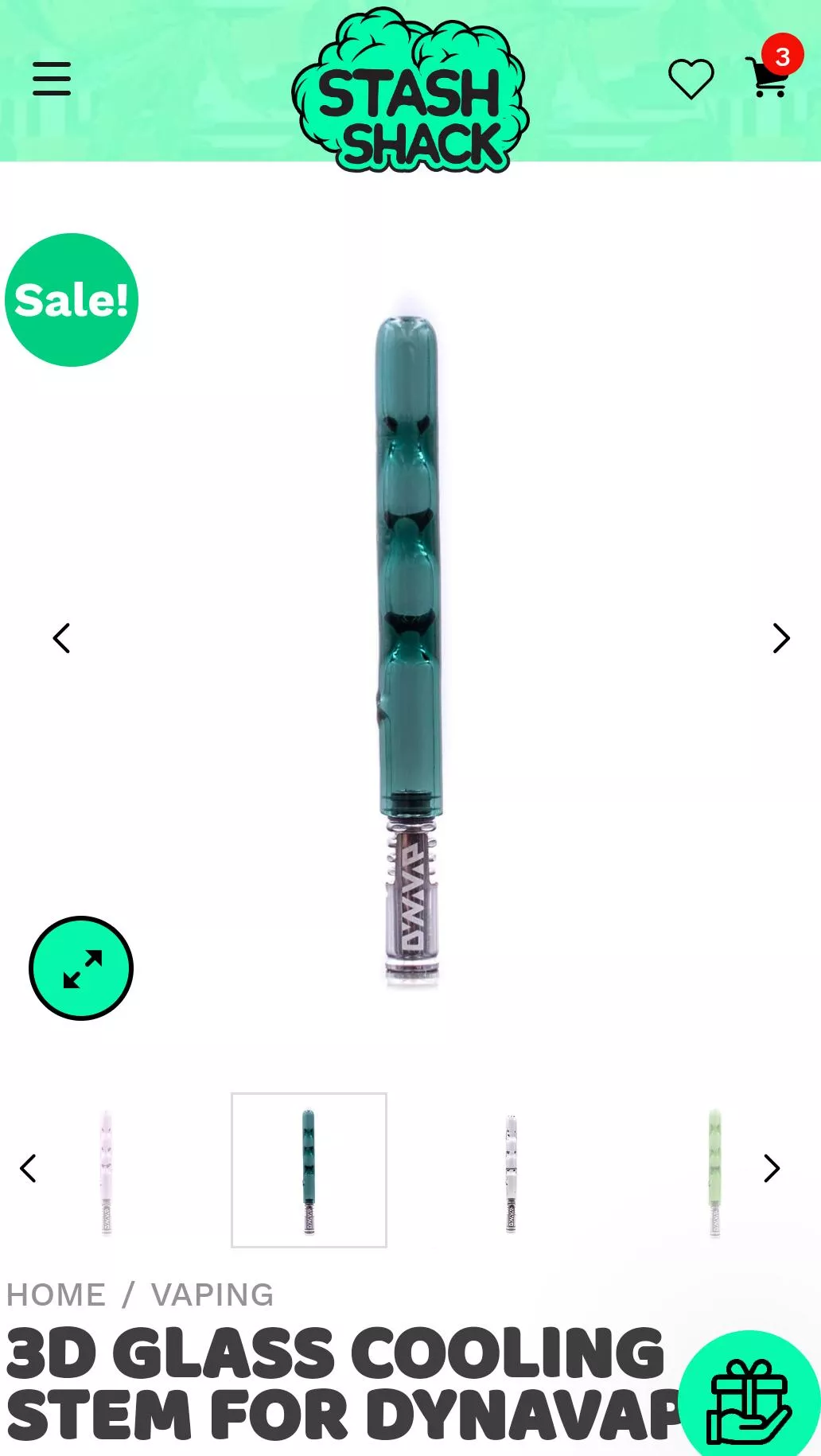 Stash Shack glass stem