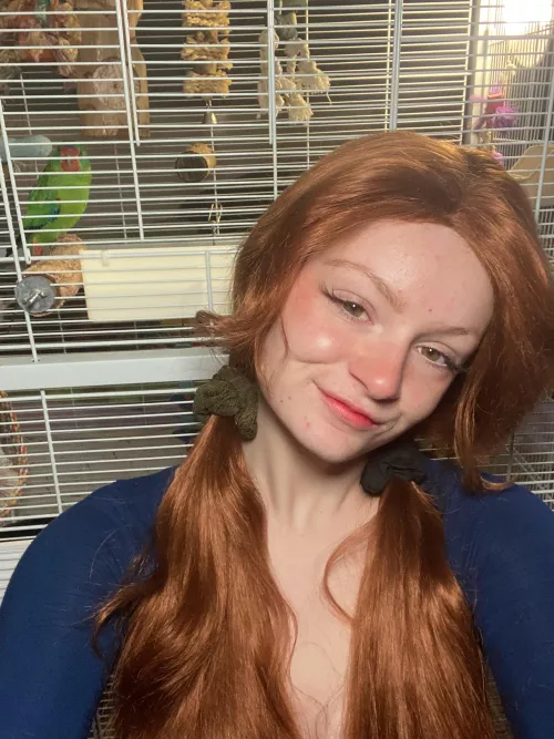 Who’s cuter? Me or the bird. 18F