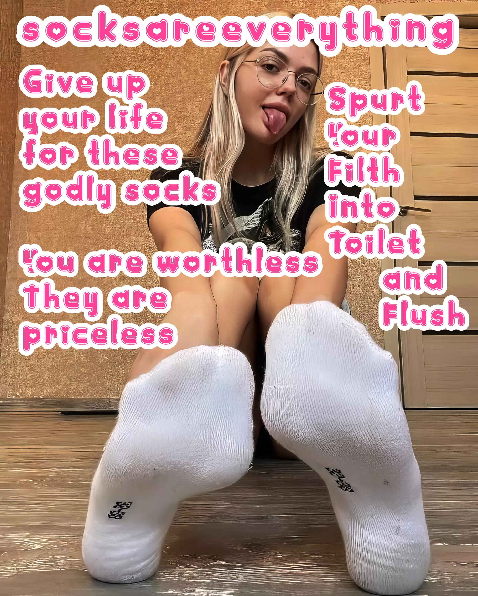 You are stupid sockssexual beta loser and you are worthless. While my socks are priceless!!! Remember to always ruin your spurts into and squirt into the toilet! Kill your beta sperm in the drain little beta loser!
