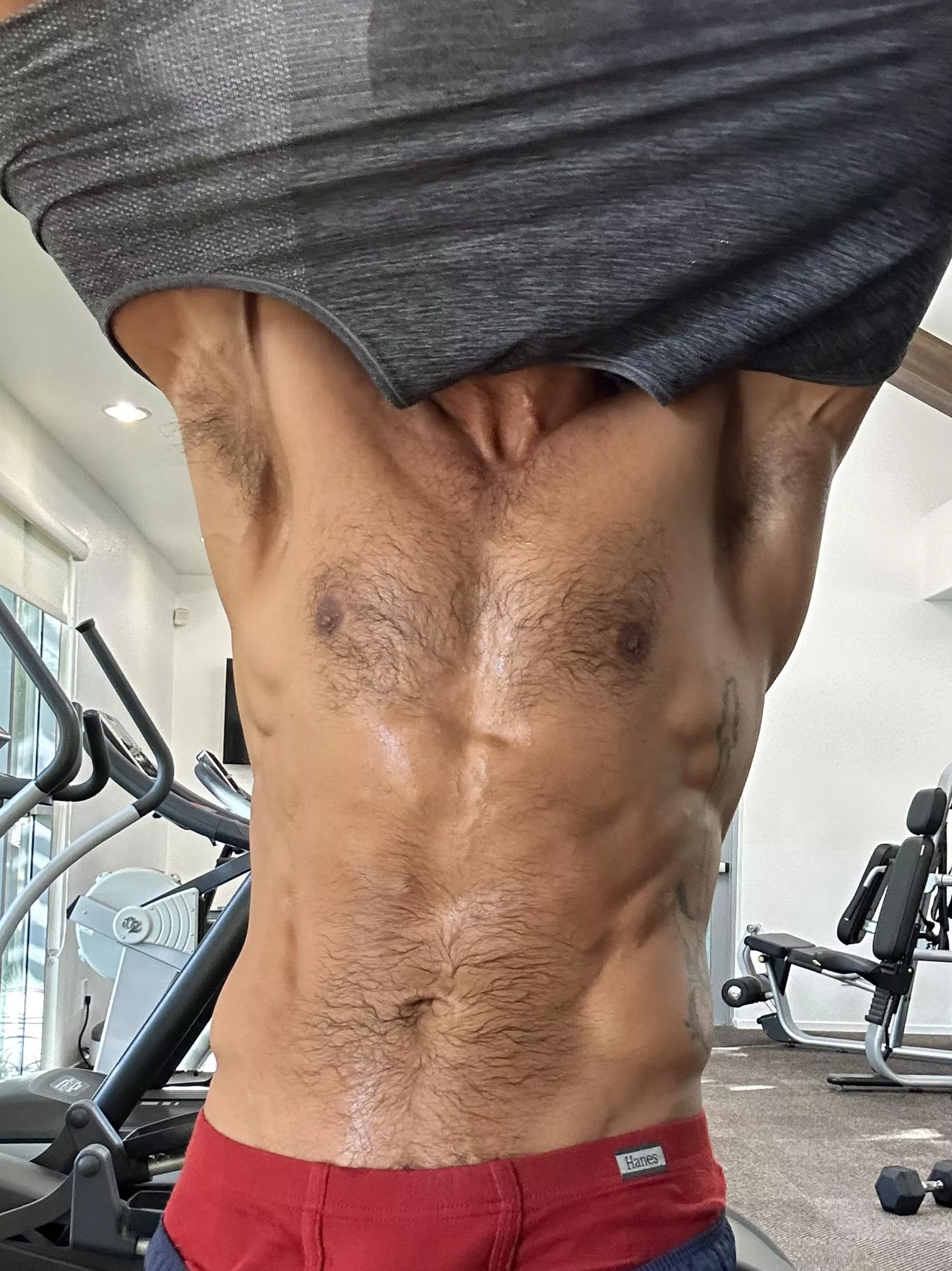 After a good workout 