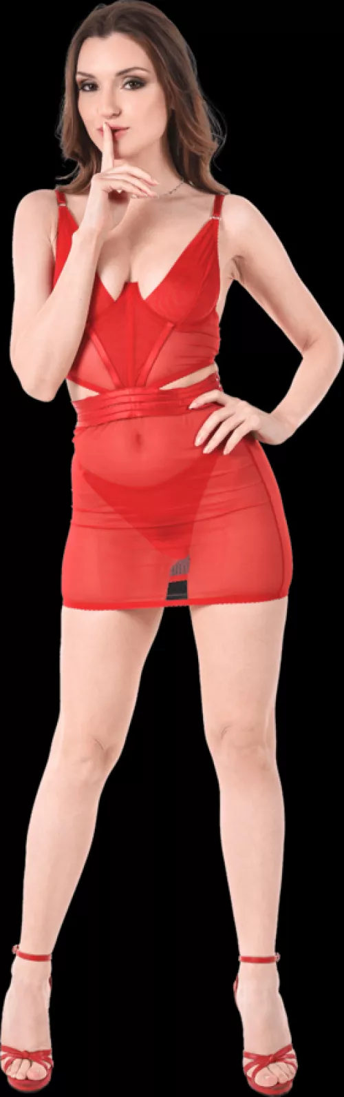 Anyone ever seen this sheer red dress?