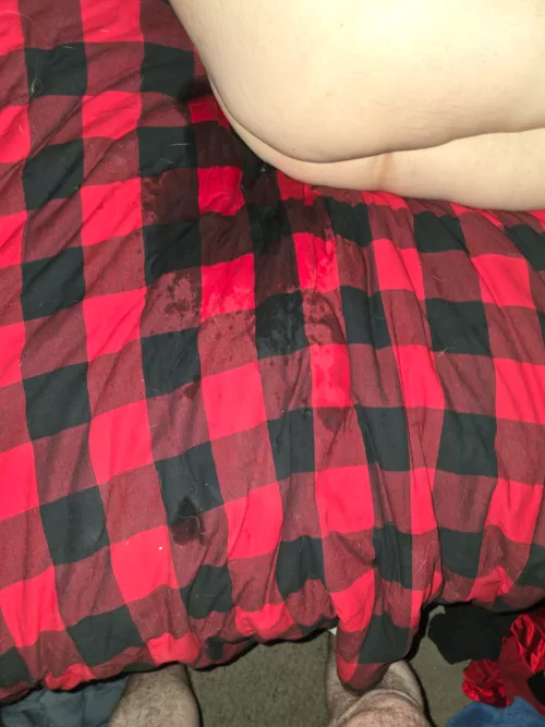 Got home from work early and wanted to make sure she had stayed hydrated while I was gone...safe to say she was