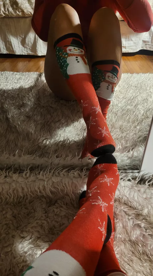 Holiday socks that need to be removed 
