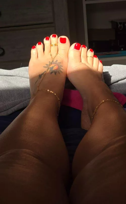 How about we spend the day in bed while you worship my feet.