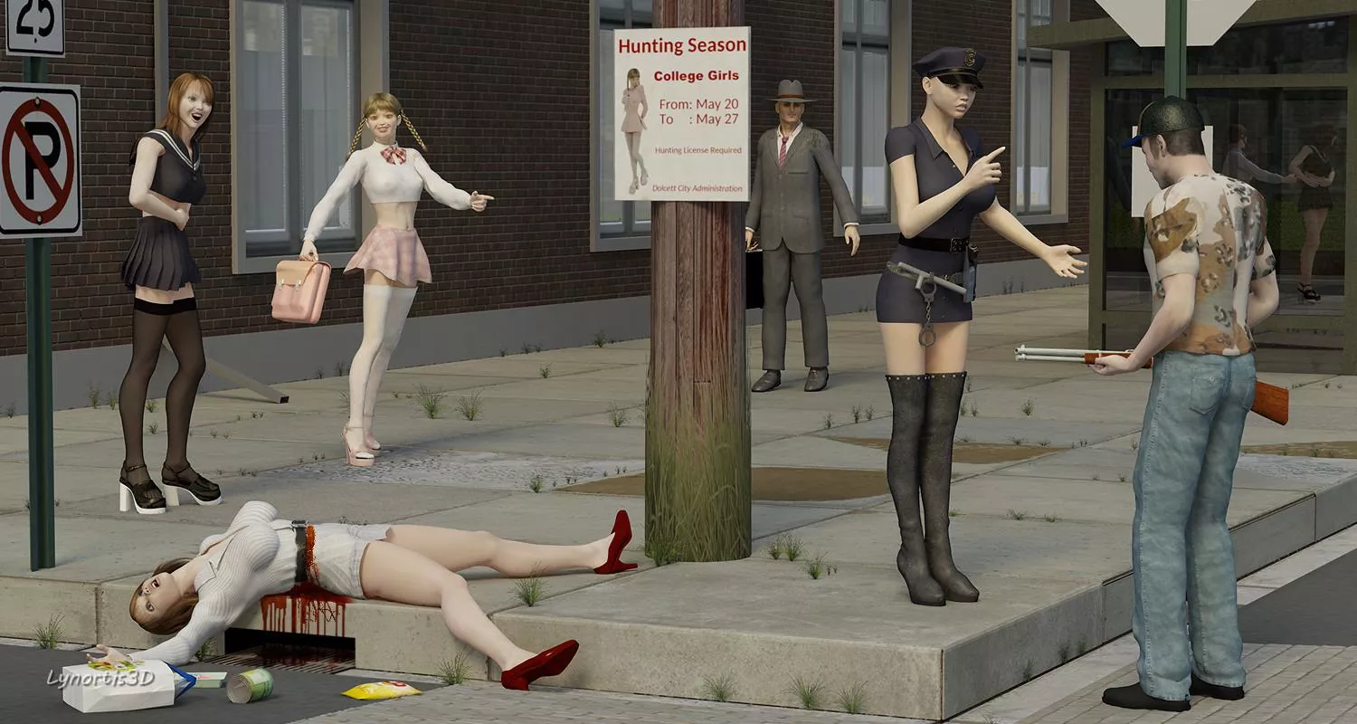 It's college girl hunting season, not housewife hunting season!