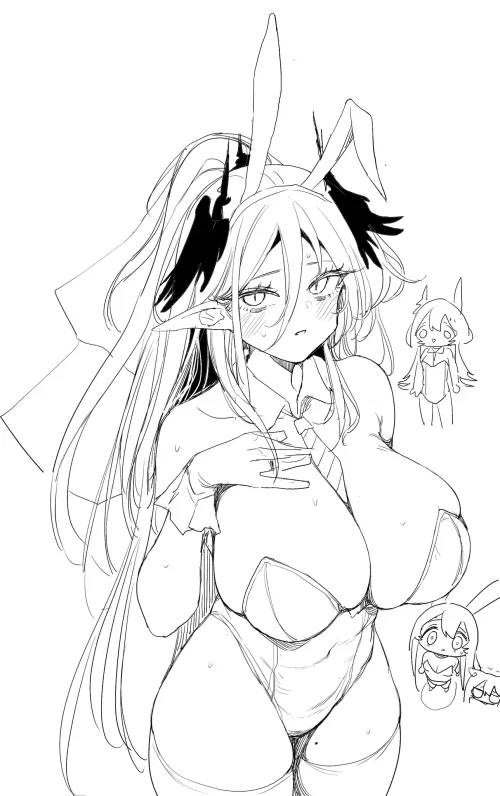 Logos's mother in bunny duit