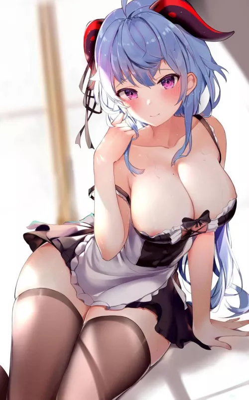 Maid outfit too small or just right? 
