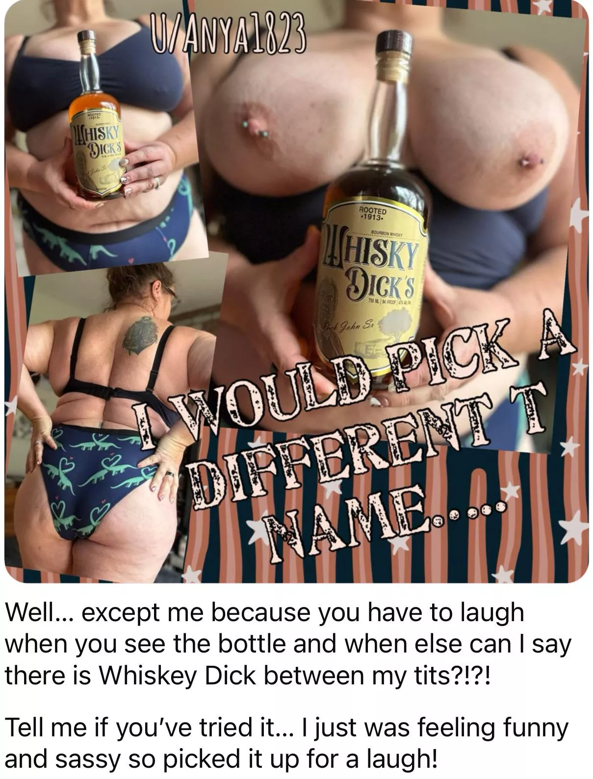 No one picks a whiskey dick! 