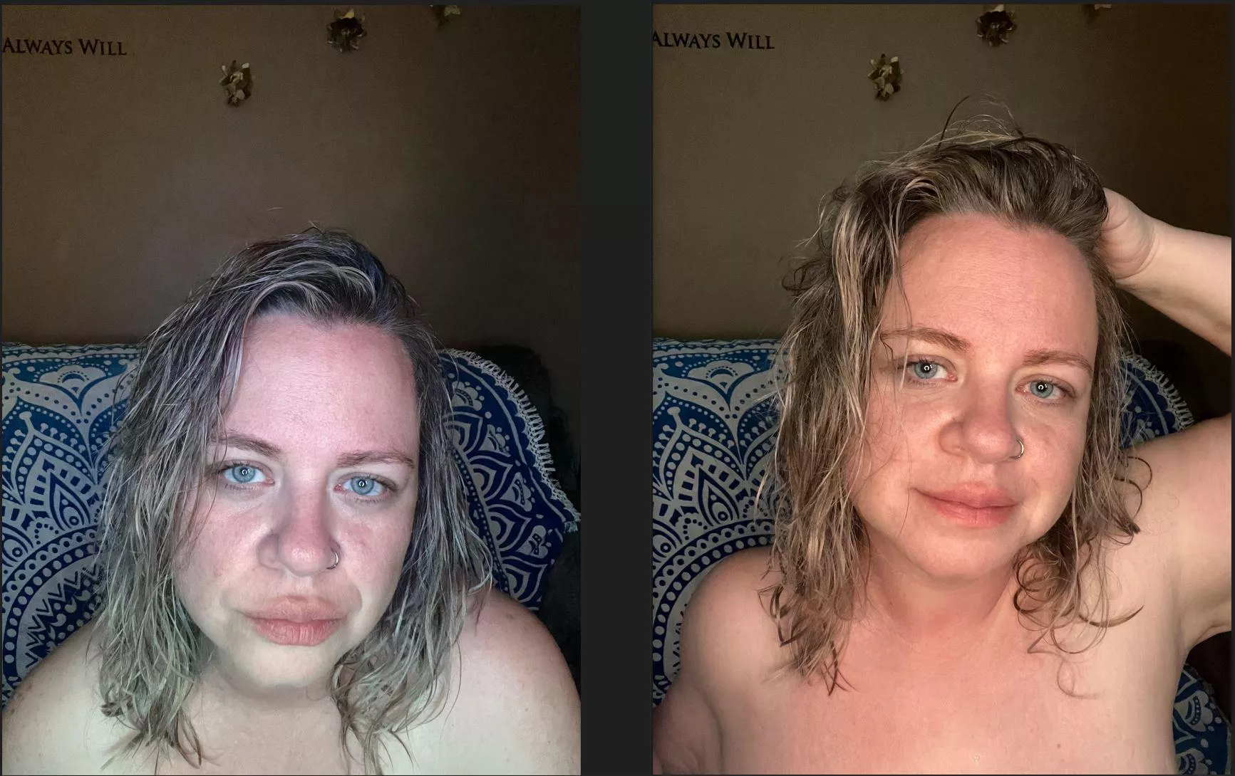 Serious vs Smile. Not sure.