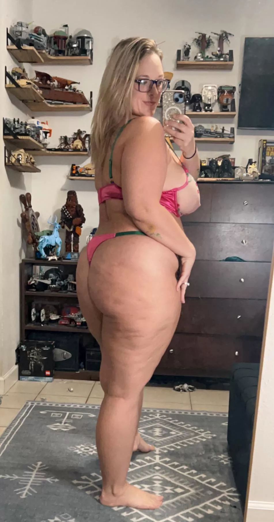 Should I bend over so you can get a better view 