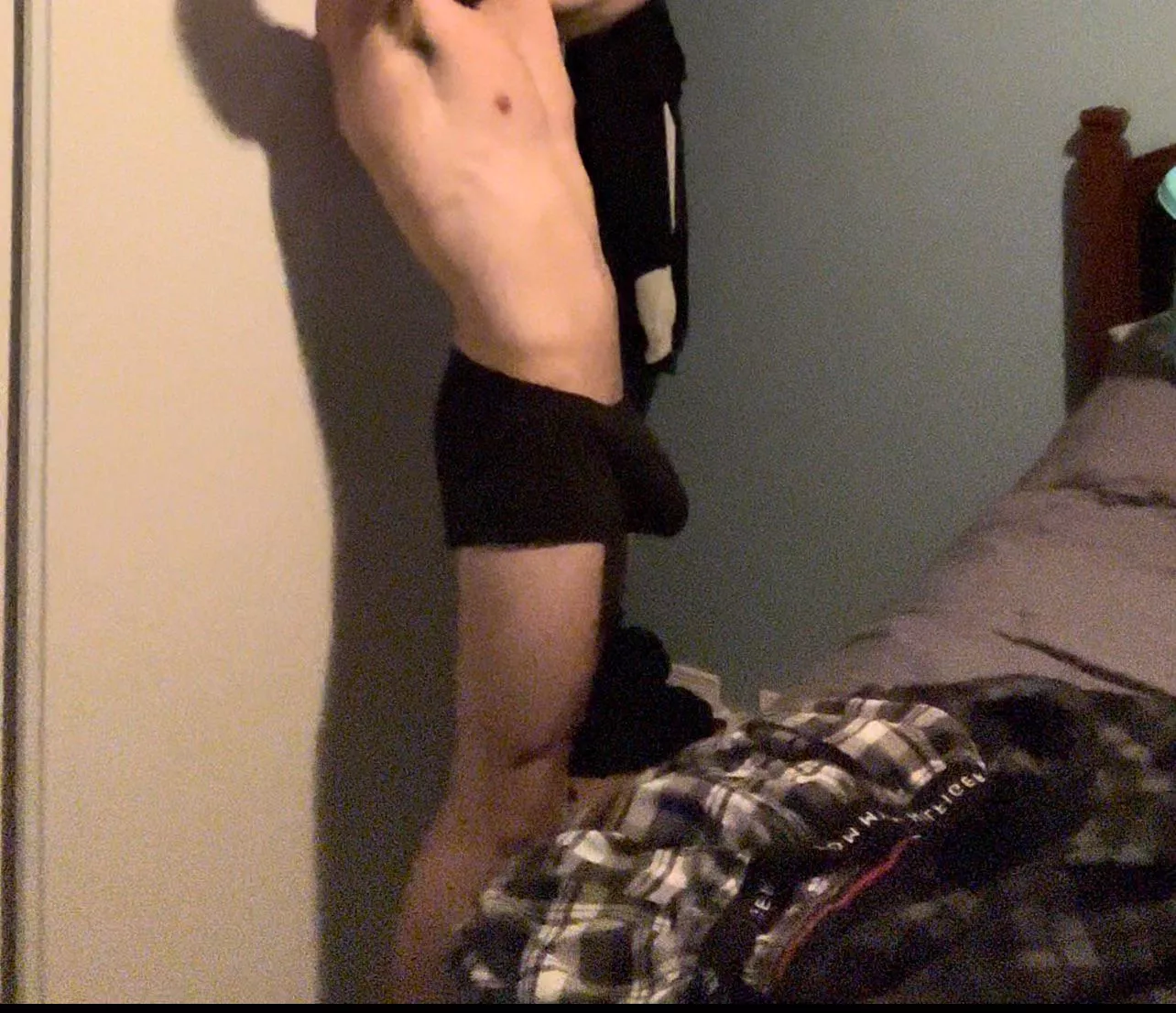 stop looking at me walk around in the change room 