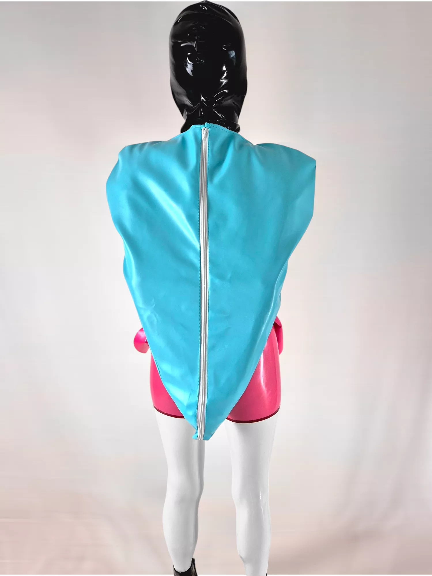 This armbinder was too big for tiny me, but it has inspired me to get one in latex!