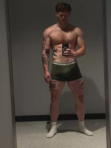 White briefs and slow mornings—just the way I like it! 😉